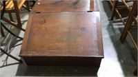 Antique pine lift up desk with dovetail corners