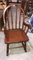Cherry child’s rocking chair, made in the USA, 12