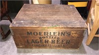 Moerlein’s bottled beer wooden crate from