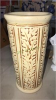 Weller pottery leaf vase, 9 1/4 inches