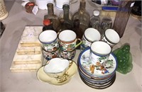 Group lot of Japanese demitasse cups and saucers,