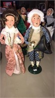 Byers Carolers figures, about 13 1/2 inches tall,
