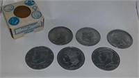 6 Coins - Exact Copies of famous US Coins