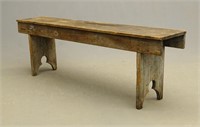 19th c. Bootjack Bench