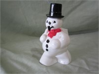 Vintage Plastic Snowman 5" tall