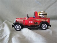 Friction Tin Litho Fire Truck (made in Japan)
