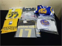 26 times the bid assorted sports shirts/jerseys.