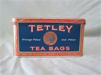 Tetley Tea Bags Tin (6"L x 3.5"H)