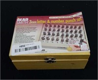 The Bead Smith 3mm Letter and number punch set