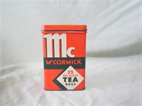 McCormick 25 Tea House Tea Bags Tin