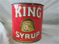 Vintage King Syrup Tin (5.5" tall)