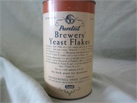 Vintage Puretest Brewers Yeast Flakes Tin