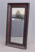 19th c. Empire Split Panel Mirror
