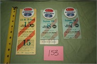 NASCAR Passes & Ticket Lot (1972)