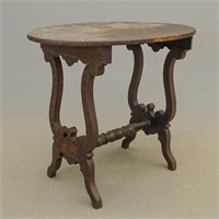 19th c. Empire Paint Decorated Table