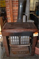 OIL STOVE CONVERTED TO BURN WOOD