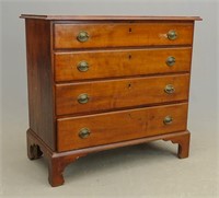 18th c. Maple Chest Of Drawers