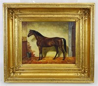 Nadler, 19th c. Painting of a Horse