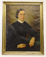 American School, 19th c. Portrait Of A Woman