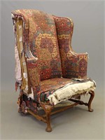 18th c. Queen Anne Wing Chair