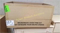 stainless steel microwave oven trim kit, new