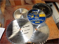 5 Saw blades - used assorted sizes