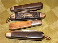 4 Pocket knives - Schrade, kamp-king