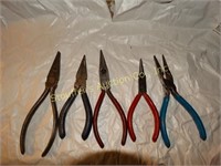 Wire cutters, needle nose pliers, wire snips,