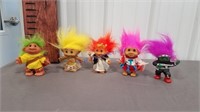 5 troll dolls