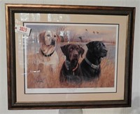 “Great Hunting Dogs IV” framed print S/N James