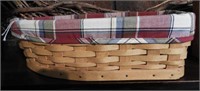 2003 Figural Longaberger boat basket with liner