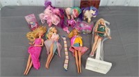 4 dolls and my little pony