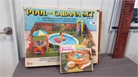 Pool and cabana set and inflatable pool set