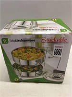 FABKITCHENWARE STACKABLE STAINLESS STEEL INSERT