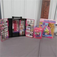 Barbie wardrobe, camera, and sparkle scents
