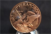 .999 1oz Copper Pteranodon Coin Limited Run