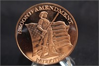 .999 1oz Copper 2nd Amendment Coin