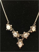 .925 Vintage Silver Necklace, 18"