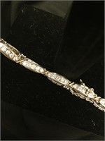 Silver Bracelet with Stones