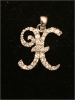 .925 Silver Pendant with CZ's