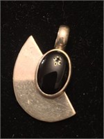 .925 Mexican Pendant with Black Onyx