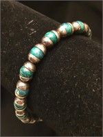 Mexican Silver with Green Stones