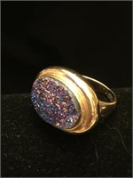 Silver Ring from Turkey, Beautiful stone Sz 8
