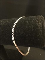 .925 Silver 8" Bracelet Chain