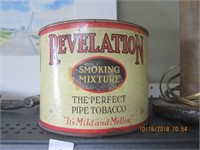 Revelation Phillip Morris Co. Tobacco Can w/Lid