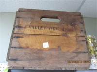 Vtg. Valley View Wooden Crate