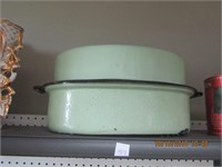 Green Agate Roaster Pot