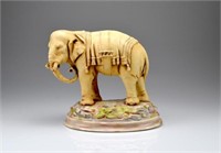 Austrian Art Nouveau pottery elephant
