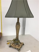 table lamp-ceramic w/ green shade