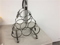 metal wine rack- 6 bottles